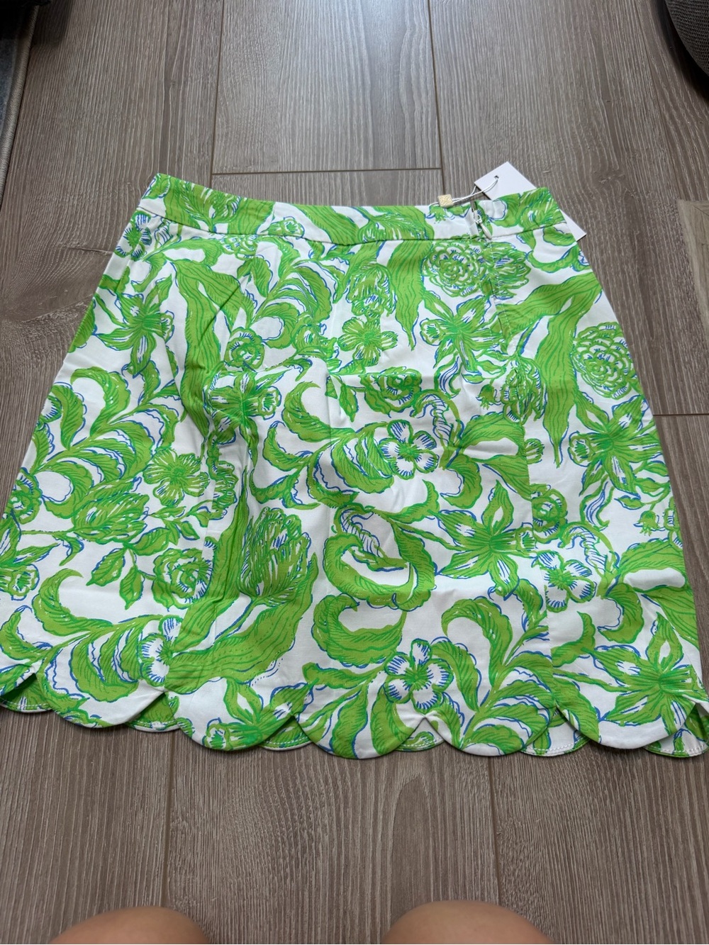 Lilly Pulitzer Tropper Mini Skirt Resort White Daffodil Hill preppy resort - Picture 6 of 6